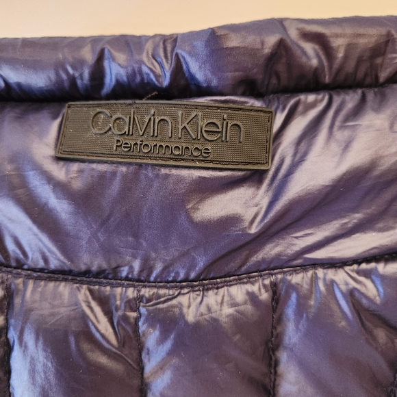 Womens Calvin Klein Performance Premium Down Puffer Vest Small Blue/Purple - Picture 13 of 15